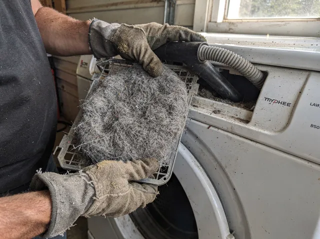 Cleaning Dryer Lint Trap in Broadview Park, FL