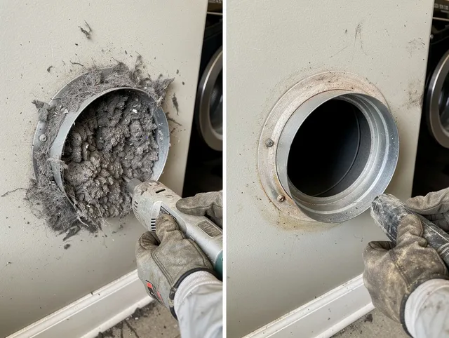 Professional clogged vent cleaning by Sunrise Dryer Vent Cleaning in Sunrise