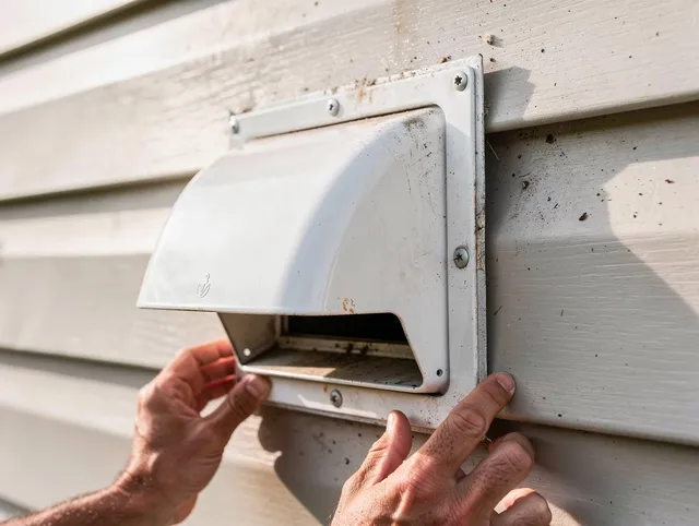 Sunrise Dryer Vent Cleaning technician delivering thorough residential dryer vent cleaning service in Sunrise